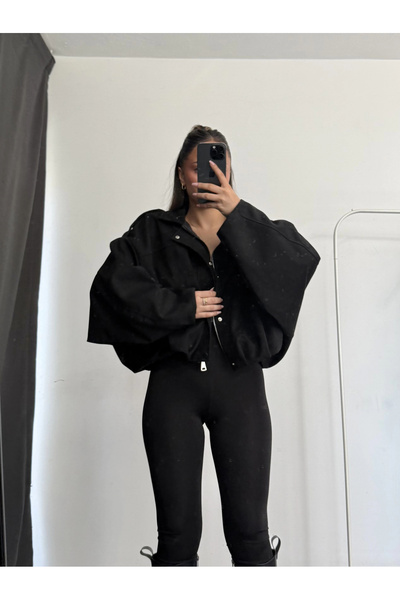 nona butik Μπουφάν Zonia - Μαύρο