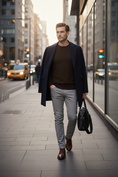 Pulltonic Erkek V Yaka Triko Kazak | %70 Kaşmir