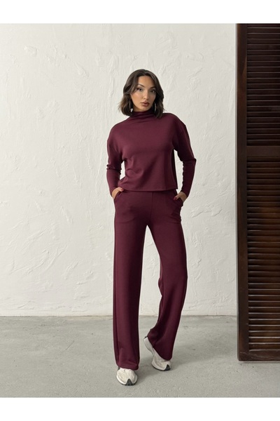 peralist Soft Modal Feel, Stand-Up Collar and Draped Sweatshirt