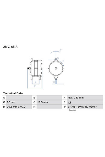 Bosch Generator / Alternator Scania 4 - Series