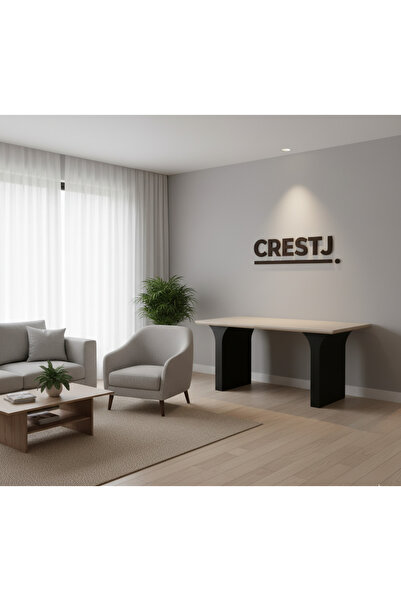 Crestj طاولة طعام مفرد 160-90-76