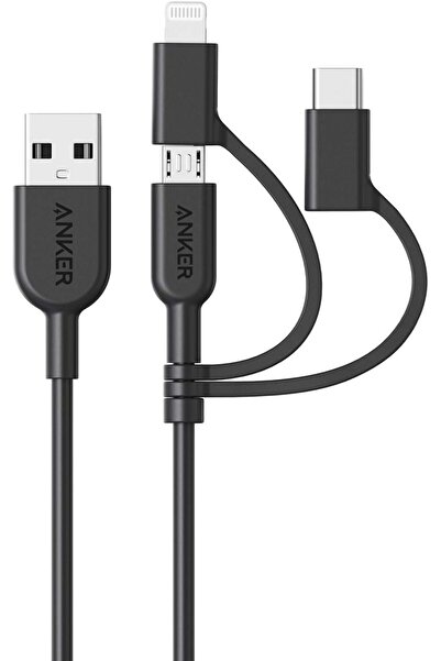 Anker كابل PowerLine II 3 في 1 Lightning/USB-C/Micro USB