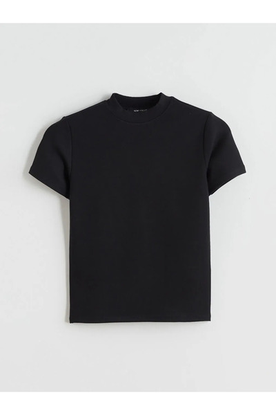 LC Waikiki Дамска тениска с яка и стойка