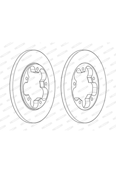 FERODO Brake Disc Ford Transit V363 Bus/Transit V363 Body/Transit V363 Platfo...