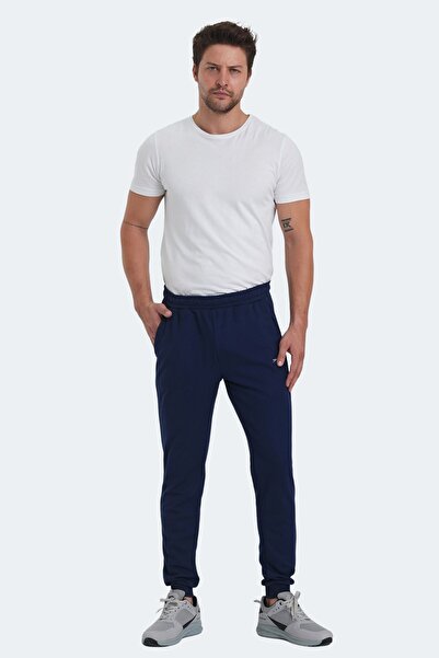 Slazenger Daily Comfortable Fit Men's Sweatpants with Pockets Navy Blue