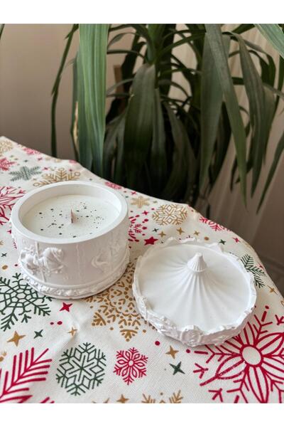 FLAME CANDLE HANDMADE CANDLES Büyük Atlı Karınca Beton Mumluk , Yılbaşı , Hediyelik Dekoratif Kokulu Mum