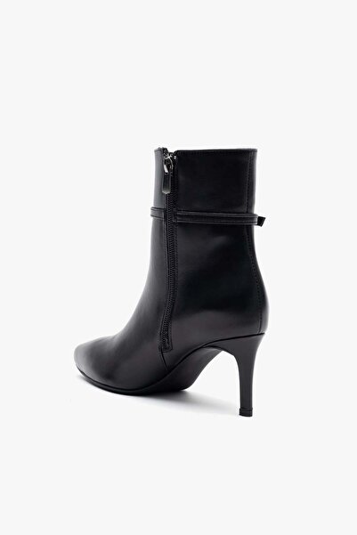 Louis Cardy Island Black Leather Women's Heeled Boots