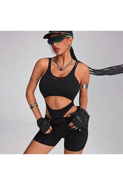 FITINT Women's fitness jumpsuit Black – 424