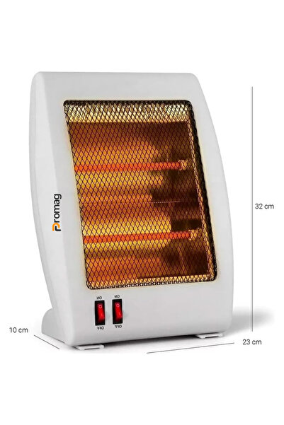 Promagg Aerotermă electrică de birou 800W, halogen, 2 trepte de putere, protecție la răsturnare