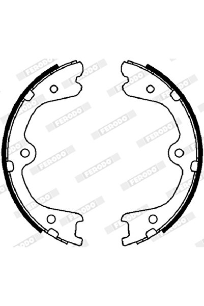 FERODO Nissan Navara NP300/Pathfinder 3 Handbrake Brake Shoe Set