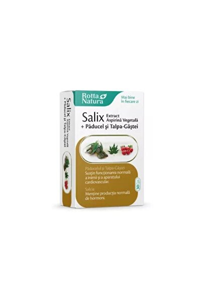 Rotta Natura Salix Extract (Vegetable Aspirin) + Hawthorn & Plantain, 30 capsules —