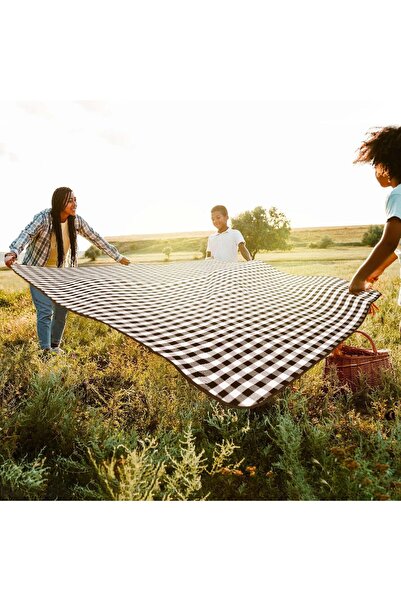 Generic Outdoor Camping Picnic Mat 2 x 3m, Blanket for Camping, Park, Beach, Grass (Black SB)