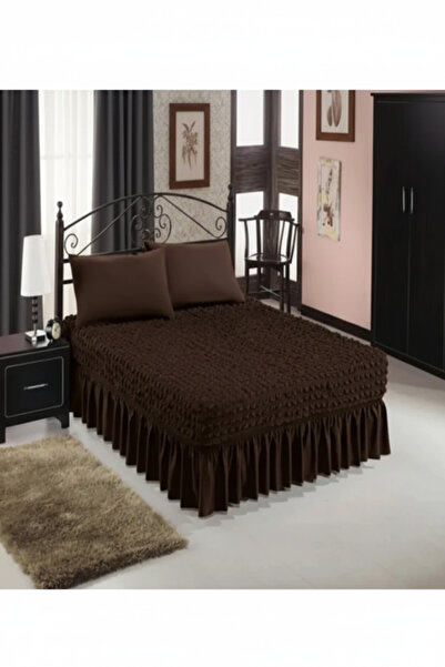 kutlale Bürümcük Fabric Elastic Fitted Sheet with Skirt, Flexible, Bed Cover ...