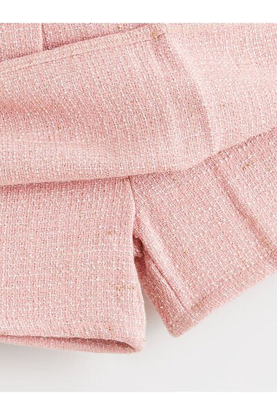 LC Waikiki LCW Kids Beli Lastikli Pileli Tüvit Kız Çocuk Şort Etek