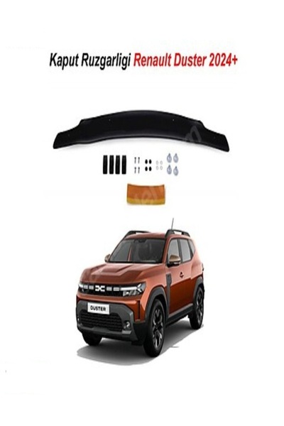 ROAL TUNİNG 2024+UYUMLU RENAULT DUSTER ÖN KAPUT KORUMA RÜZGARLIK