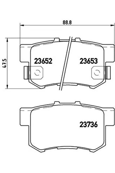 Brembo Brake Pad Set Disc Brake Acura Rl/Tl Great Wall Hover H6