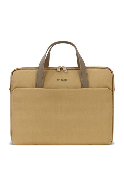 Mack 15.6\\\" Nova Eco Briefcase and Notebook Bag Latte