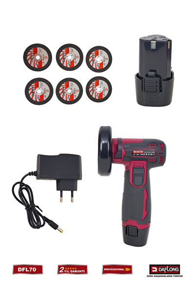 DAFLONG PRO BAKIR SARGILI 76MM MİNİ SPİRAL TAŞLAMA MAKİNASI DFL-70