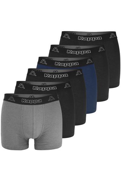 Kappa Men’s Boxer Shorts, Cotton, Set of 6