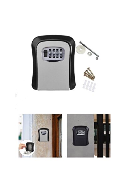 OEM Weatherproof key box with 4-digit PIN for indoor or outdoor security, white