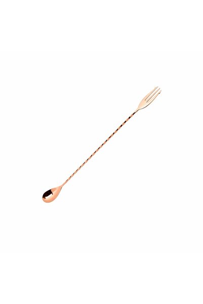 MG Copper Plated Bar Spoon with Trident, (11"/30 cm)