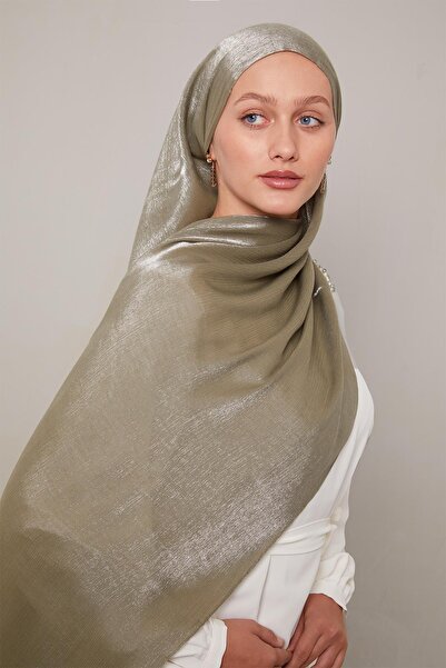 Levidor Haki Kristal Abiye Şal