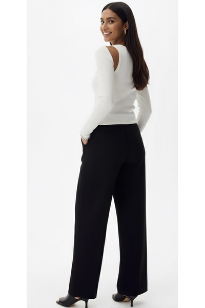 Motherway Bol Paça Şık Kumaş Pantolon