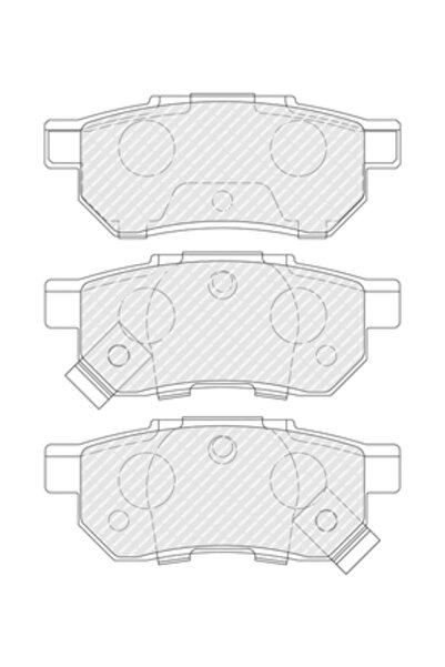 FERODO Brake Pad Set Disc Brake Honda Civic 4/Civic 5 Coupe/Civic 6 Fastback ...