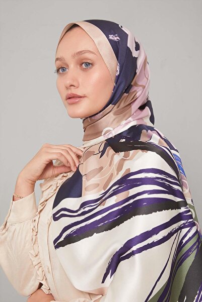 Levidor Yavruağzı Fırçalı Desen Twill Şal