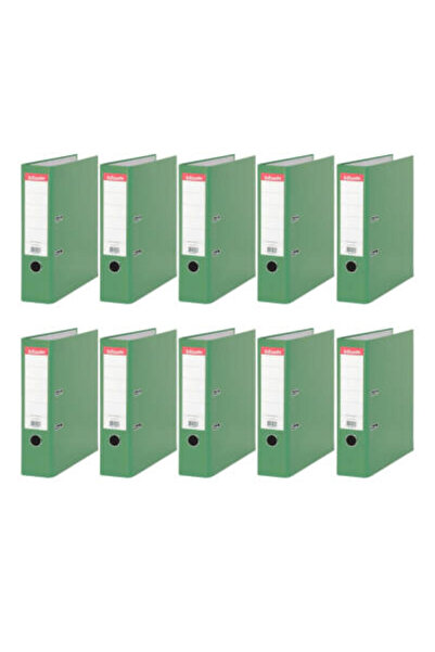 Esselte Eseelte Office Folder, 10 Pieces, Economical Wide, Green
