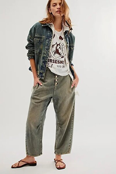 september island Smoky Blue Color Comfortable Fit Denim Trousers