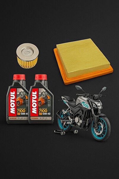 Motul NK 250 BAKIM SETİ ( 7100 10W-40 YAĞ UNIVERSAL YAĞ FİLTRESİ KHAN HAVA Fİ...