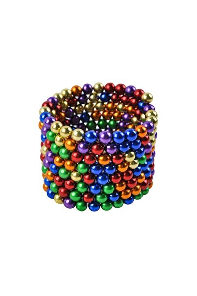 Palmonix Neocube Stress-Relief Puzzle with Multicolor Magnetic Balls, 5mm, 216 Pieces