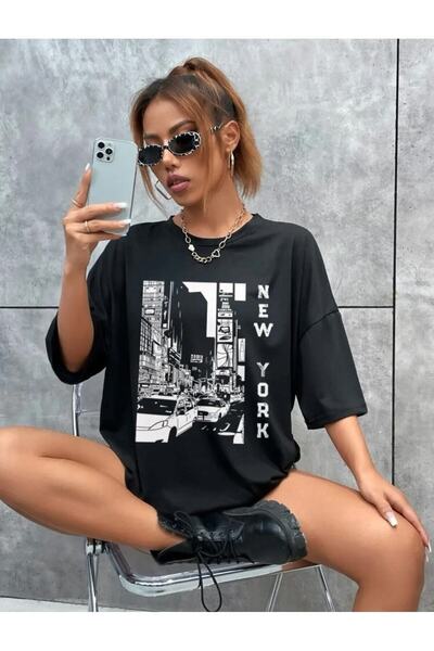 LAPS تي شيرت للجنسين مطبوع عليه نفس المقاس