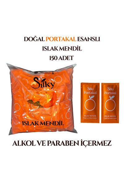 Doğal Portakal Esanslı Islak Mendil – 150’Li Paket