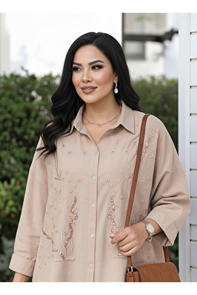 studio fashion 1988 Women's Front Embroidered, Sequin and Stone Decorated Cot...