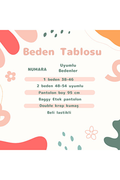 Valens Butik Double Crepe Fabric Hijab Skirt Pants Baggy