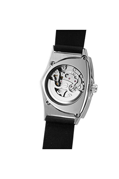 T-WINNER 8243 Black-Silver Mechanical Men's Watch – Luxury Design, 3ATM