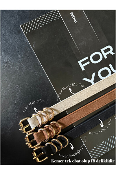 Fiori حزام نسائي رفيع بإبزيم مربع، حزام خصر، حزام فستان، حزام تنورة، حزام بنطلون