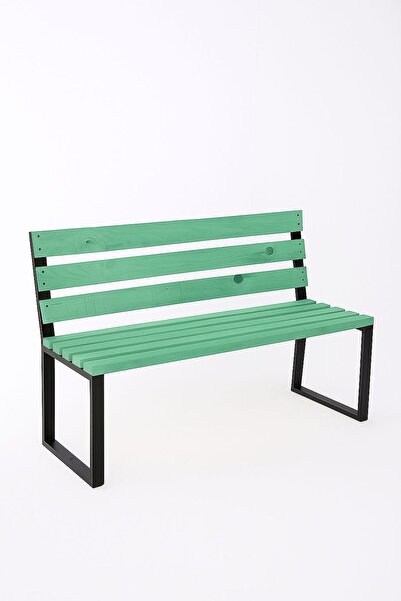 DEKORELA METAL AYAKLI AHŞAP BANK