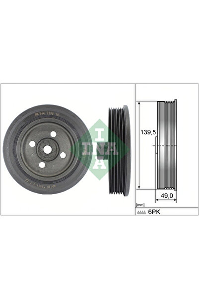 FAG Fulie Curea Arbore Cotit Ford C-Max/Fiesta 4/Fiesta Autoutilitara/Limuzin...