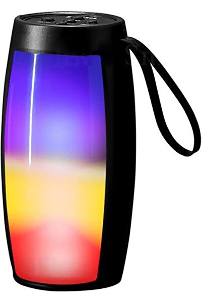 Zen Store مكبر صوت ZQS1202 سوبر باس بلوتوث محمول لاسلكي 5 وات ضوء RGB MP3 TF/USB (أسود)