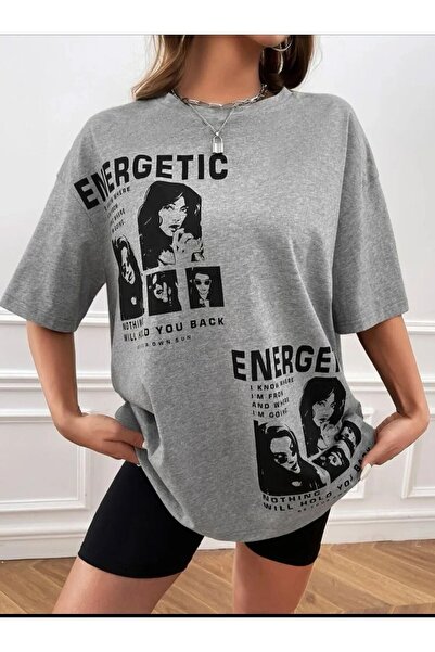 LAPS Energetic Printed Oversize Unisex T-shirt