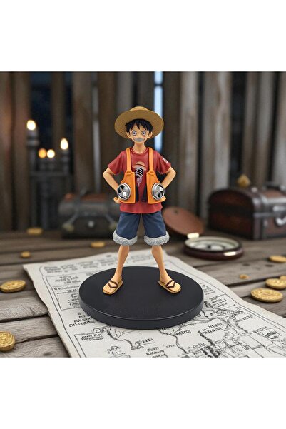 e-life shop One Piece Monkey D. Luffy Anime Figür 17 cm Dekoratif Koleksiyon Biblo Oyuncak Model Gençlere Hediye