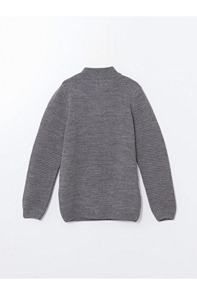 LC Waikiki Basic-Strickpullover für Jungen mit hohem Kragen und langen Ärmeln