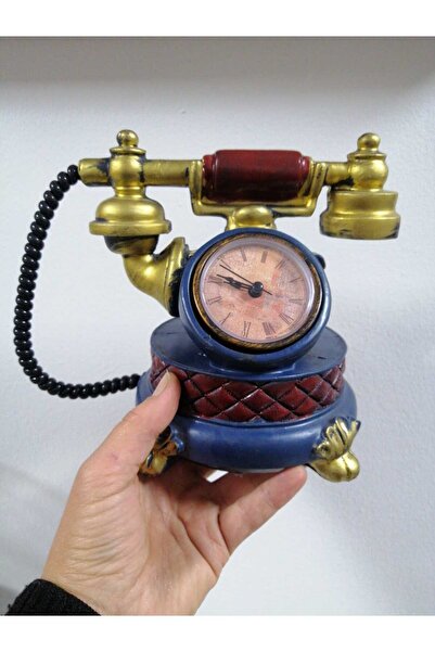 elif aksesuar Polyester Dekoratif Masa Üstü Kumbara Telofon Saat