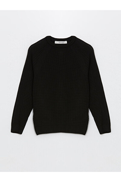 LC Waikiki Bisiklet Yaka Uzun Kollu Erkek Çocuk Kazak