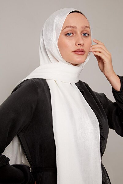 Levidor Ekru Kristal Abiye Şal