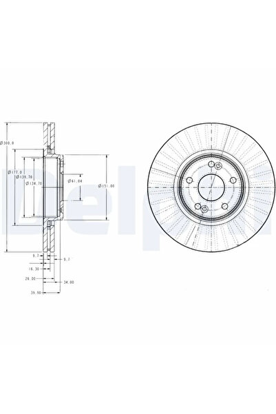 DELPHİ Disc Frana Renault Laguna 2