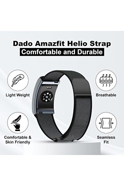 Generic Nylon Replacement Band - Compatible with Amazfit Helio Strap, Adjustable Breathable Sport Wrist